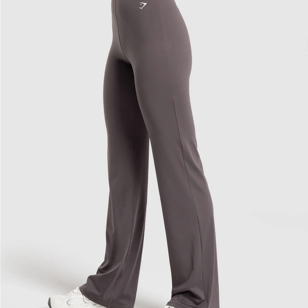 Gymshark Grey-Purple Everyday Regular Workout Flare Leggings | Large L